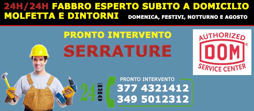 Servizi serrature Ferramenta Palombella Molfetta Bari