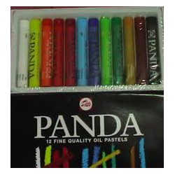 PANDA SET CARTONE 12 PASTELLI OLIO