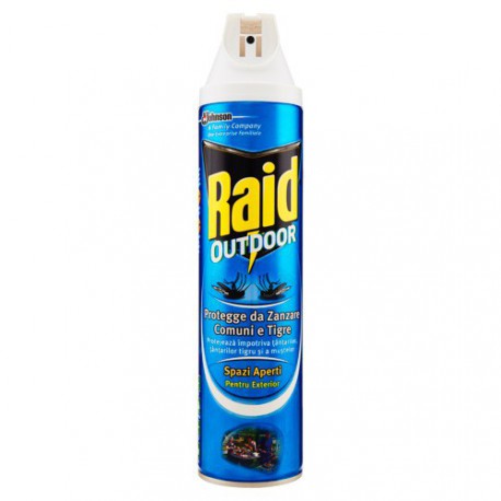 RAID OUTDOOR SPAZI APERTI SPRAY 500 ML.